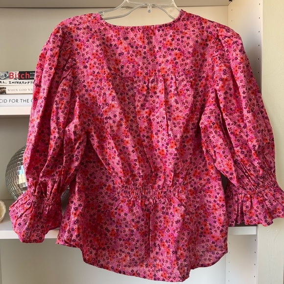 FREE PEOPLE I Found You Printed Floral Top - Picture 6 of 8